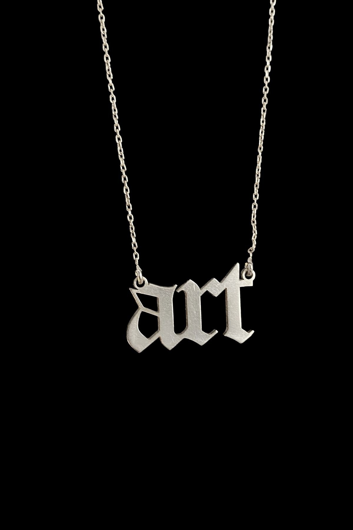 Art Gümüş Kolye, Art Silver Necklace, Silver