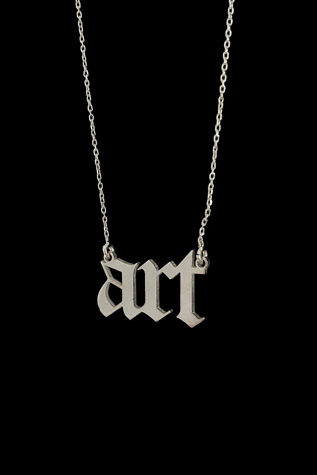 Art Gümüş Kolye, Art Silver Necklace, Silver