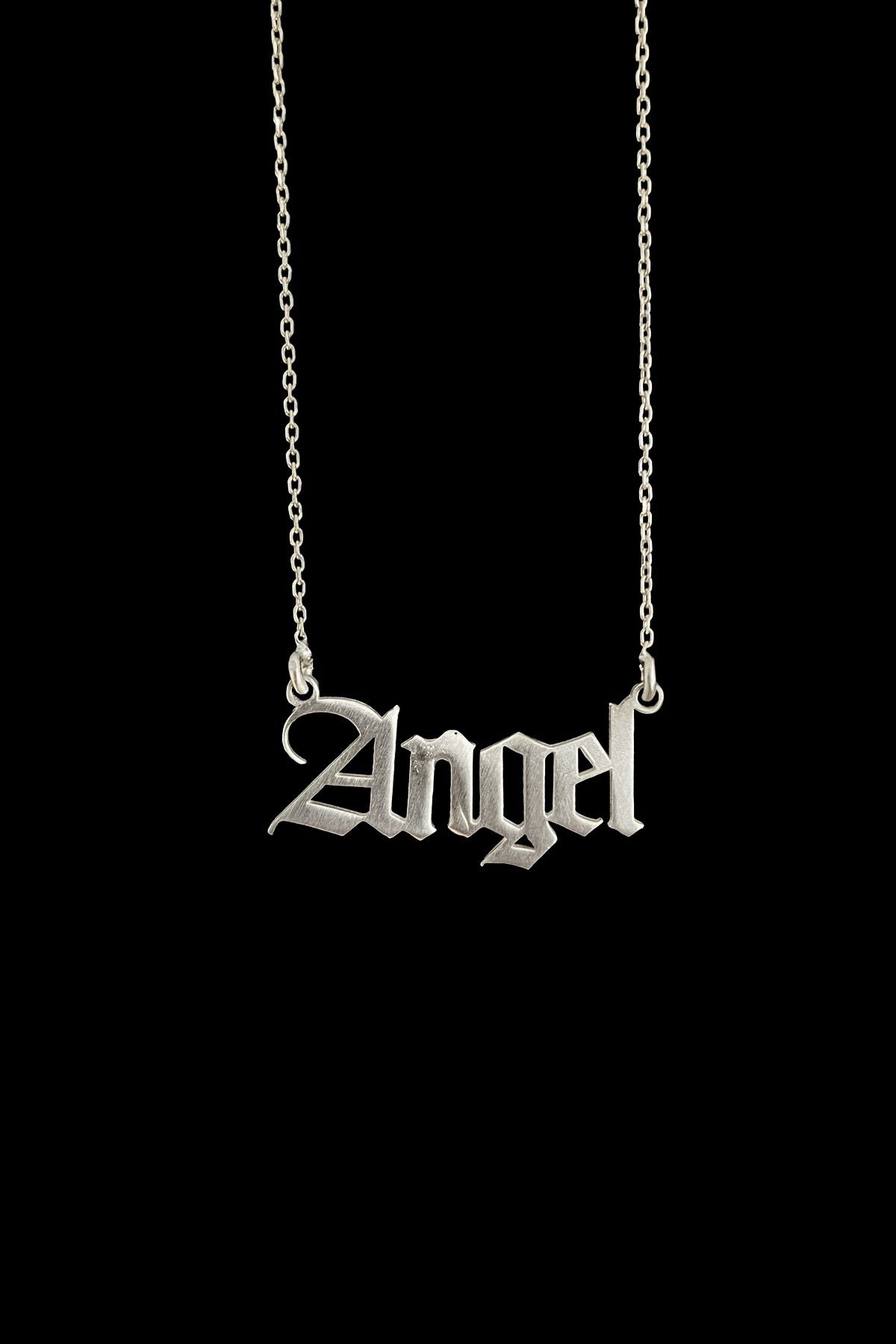 Angel Gümüş Kolye, Angel Silver Necklace, Silver