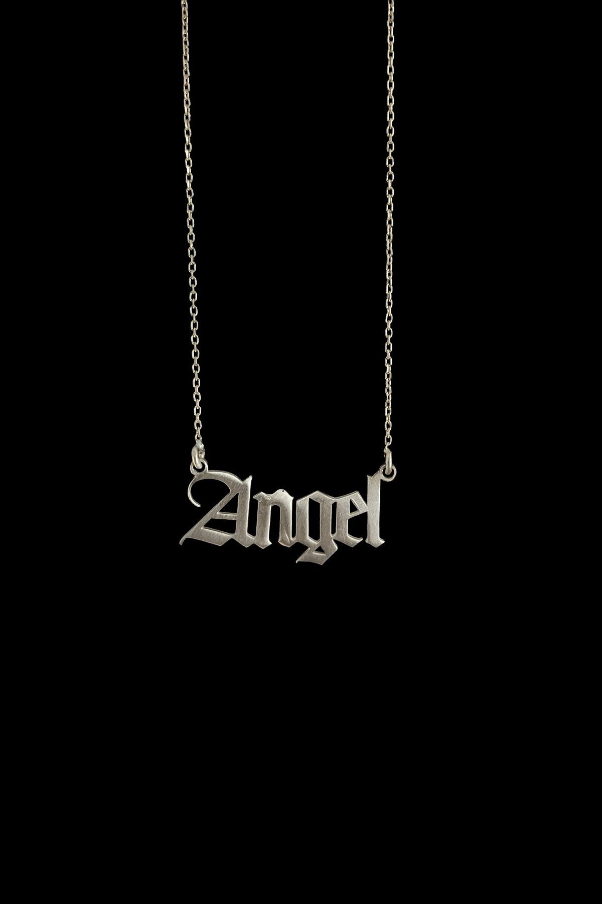 Angel Gümüş Kolye, Angel Silver Necklace, Silver