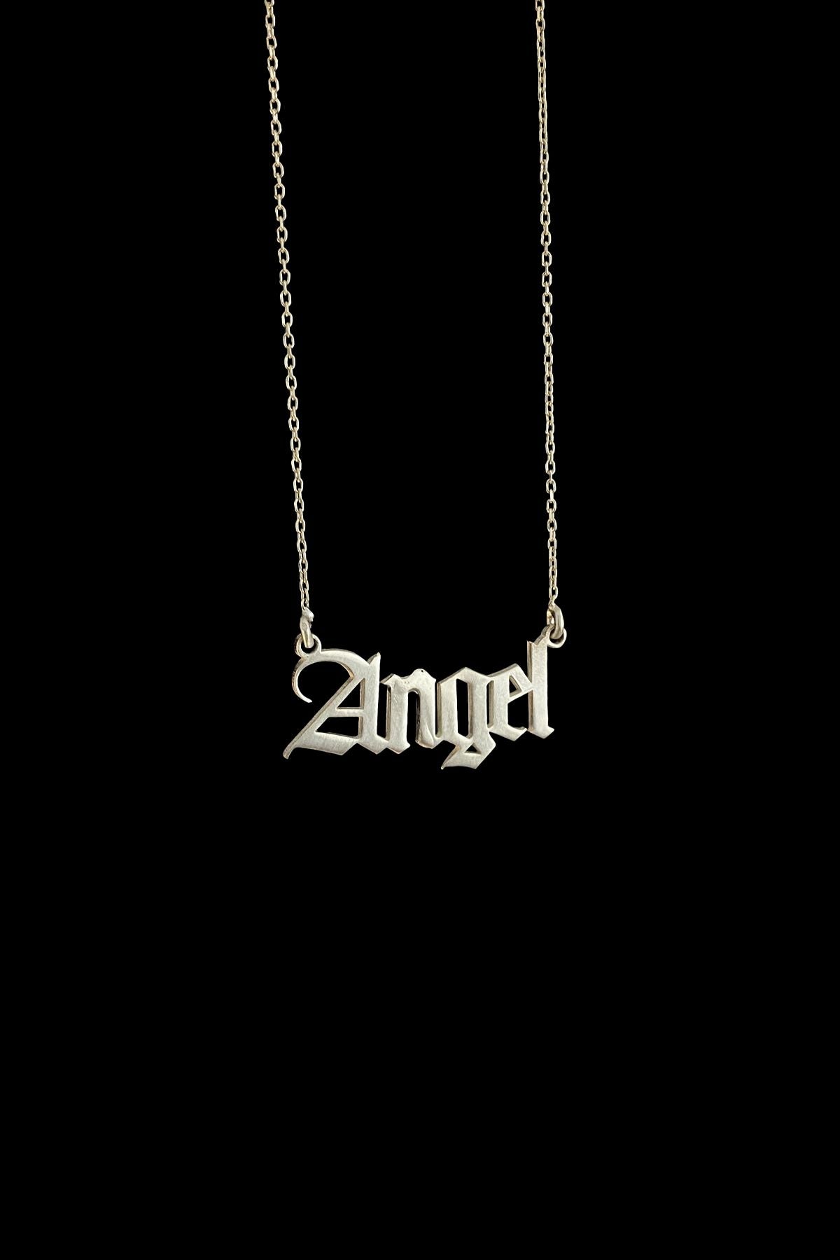 Angel Gümüş Kolye, Angel Silver Necklace, Silver