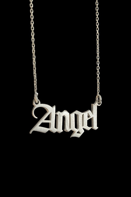 Angel Gümüş Kolye, Angel Silver Necklace, Silver